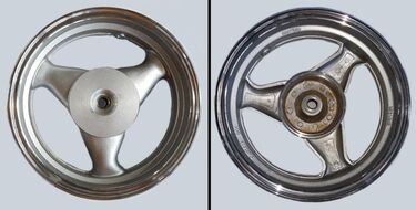 диск колесный задний 12-3.5 19 шлицов, литой, барабан