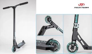 Самокат трюковый Tech Team Drop (морская волна/черный, NN006808)