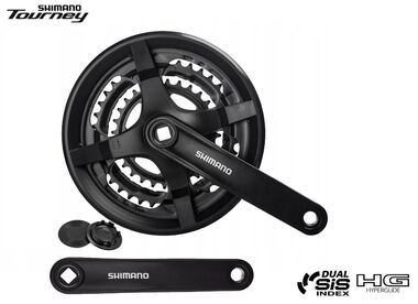 Комплект шатунов (Система), SHIMANO, FC-TY301, 175 мм, 48х38х28T (AFCTY301E888CL)