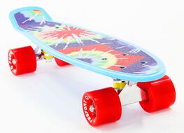 Скейтборд (Пенниборд) PWS Print Grip Sunset 22" синий/красный