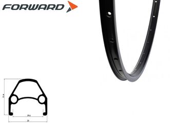 Обод 27,5'' двустеночный, низкий без риски, черный, 32 отв., FWD, R0427P00BK01