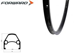 Обод двустеночный, 27,5", не пистонированный, FORWARD, 32 отв. (черный, R0427P00BK01)