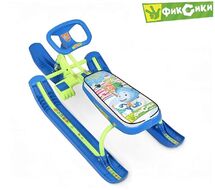 Снегокат Тимка Спорт 2 (420 мм) (цена за 1шт., УПАКОВКА - 2ШТ.) Фиксики 2 (синий/зеленый)