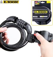 Замок противоугонный 12 х 1500 мм, трос, кодовый, ET150, E-TOOK, блистер (черный, RLKET1500001)