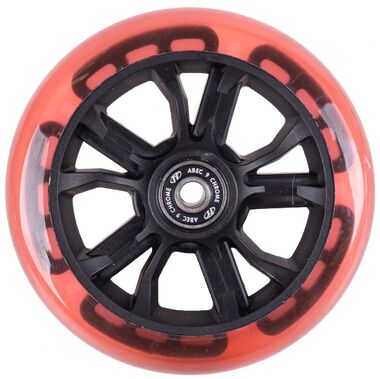 Колесо для самоката 125 мм в сборе с подшипниками ABEC 9, LED-подсветка, TT Red (NN009891)
