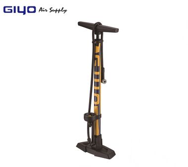 Насос GIYO напольный алюминиевый, двойная головка A/V, F/V, с манометром, 160 psi/11 bar, GF-55E (УТ00019488)