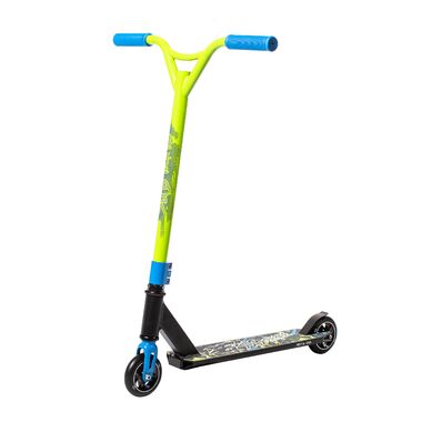 Самокат трюковый SUB TECH 100 (NEW), черный/неоновый