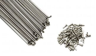 Спица 289 мм x 14G с ниппелем (12 мм) стальная серебристая (УТ00023983)