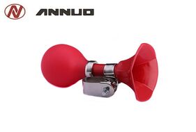 Сигнал велосипедный, клаксон, пневматический, пластик, ANNUO, L-C-22 (красный, RNVLC2200001)