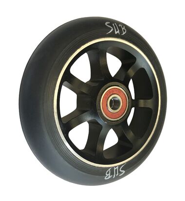 Колесо для экстрим. самоката, 110 мм, алюмин., фрезер., в сборе с подш., ABEC9 (черный, 00-180120) #0