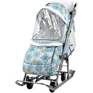 Санки-коляска детские Ника Наши Детки (зимний фисташковый)