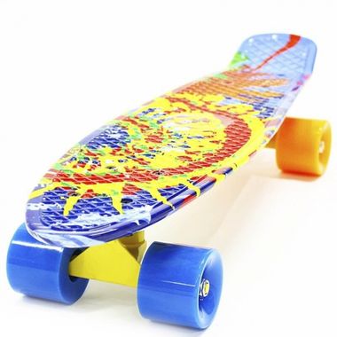 Скейтборд Hubster 22", пластиковый, Abec-7," Design Sunset (HubsterSunset22) #1