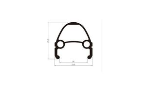 Колесо в сборе 26", Заднее, WZ-201RQR, 10 мм (эксцентрик), V-Brake, Под трещётку 6/7 ск., Двустеночный, FWD
