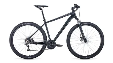FORWARD APACHE 29 2.2 disc (29" 21 ск. рост 19") 2020-2021, черный матовый/черный