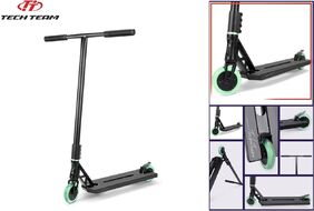 Самокат трюковый Tech Team Zorg PRO, черный/морская волна (NN006786)