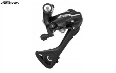 Переключатель задний SHIMANO ACERA, RD-M3020, 8 скор., крепление (на болт) под петух, 45T, SGS, Black (ARDM30208SGSL)
