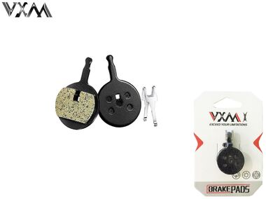 Тормозные колодки VXM для дискового тормоза (AVID BB5, PROMAX DSK-310/710/913 (Decipher), с пружинной скобкой, B-02, блистер (УТ00024700)