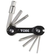 Набор инструментов TOBE, складной 9 предметов, шестигранники 2.5/3/4/5/6/8 мм, 1 отвертка, Т25, спицевой ключ 3,2 мм (TB_2148)