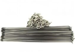 Спица 258 мм x 14G с ниппелем (12 мм) стальная, серебристая (УТ00024055)