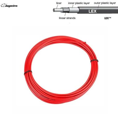 Оплетка троса переключения Jagwire Ø4 мм, 20 м в упак., цвет красный (1SVSPRD00004)