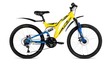 ALTAIR MTB FS 24 2.0 disc (2018, желтый/синий) #0