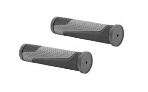 Рукоятки руля (грипсы, комплект), 125мм, резиновые, 2-х компон. (черный/серый, FWD150161-G56B)