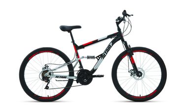 ALTAIR MTB FS 26 2.0 disc (26" 18 ск. рост 16") 2019-2020, черный/красный, RBKT0SN6P013 #0