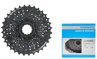 Кассета 9 ск. SHIMANO CS-HG200-9, ALTUS, 11-32T, инд. упак. (ECSHG2009132)