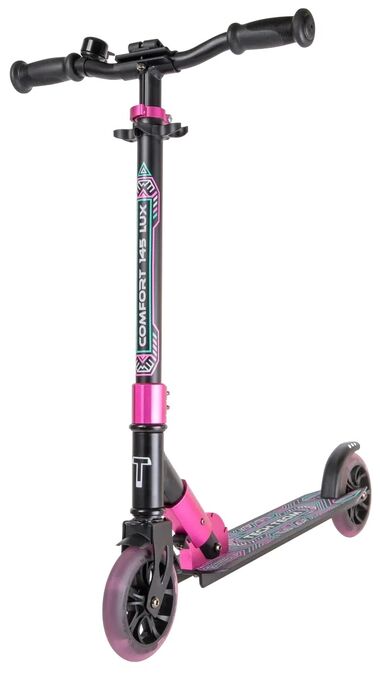 Самокат Tech Team Comfort 145 LUX (black/pink, 1/4, NN007559)