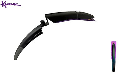 KLONK Крыло переднее, 26"-29", MTB, крепление - в шток вилки, для покрышек max. 2,35", Black/Grey, KLK-14005