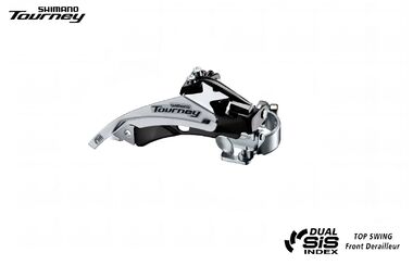 Переключатель передний SHIMANO FD-TY500 TOURNEY, универсальная тяга, универсальный хомут, 42T, угол 66-69° (AFDTY500TSM6)