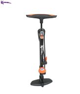 Насос KLONK напольный универсальный алюминиевый, AV/PV/DV, переходник на Presta, 530 мм, с манометром, 10750 (УТ00023698)