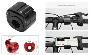 Держатель для смартфона, шир. 60-85 мм (4,0"-7,0"), Алюминиевый, на руль, CYCLING BOX, CB-685 (черный,)