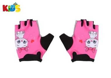 Велоперчатки детские "Kitty", антискользящие, "SPORT", GIRL (SPGLOVEKITTY)