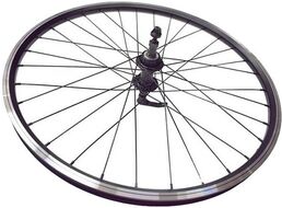 Колесо в сборе 27,5" заднее, алюминиевая втулка WZ-201RQR, 32 отв., 130 мм, V-Brake, под трещётку 6/7 ск., двустеночный обод, Forward DW (RWR270032V27)