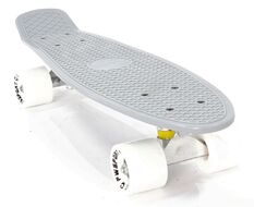 Скейтборд (Пенниборд) PWS Classic 22" серый/белый