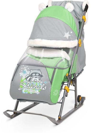 Санки-коляска "Ника детям 6 "Енот" #0