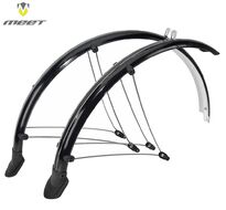Комплект крыльев MEET, углепластик, 28", ширина - 60 мм, с резин. брызговиками (черный, RNVGD1363504)