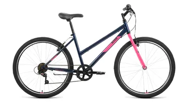 ALTAIR MTB HT 26 low (26" 6 ск. рост. 17") 2022, темно-синий/розовый, RBK22AL26123