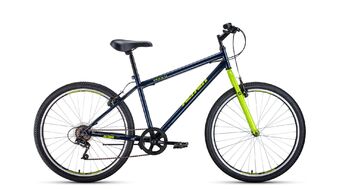 ALTAIR MTB HT 26 1.0 (26" 6 ск. рост 17") 2019-2020, темно-синий/зеленый, RBKT0MN66004