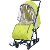 Санки-коляска детские Ника Наши Детки 3 (лимонный)