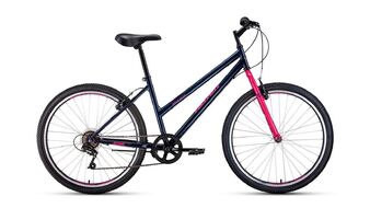 ALTAIR MTB HT 26 low (26" 6 ск. рост 15") 2020-2021, темно-синий/розовый, RBKT1M166002