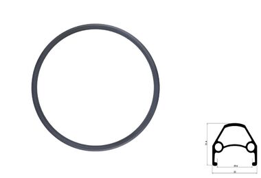 Обод 29" алюминиевый двустеночный не пистонированный, фрезерованный, анодированный 36 отв., 14G, 19,4/25,0х21,4 мм (черный, УТ00022709)