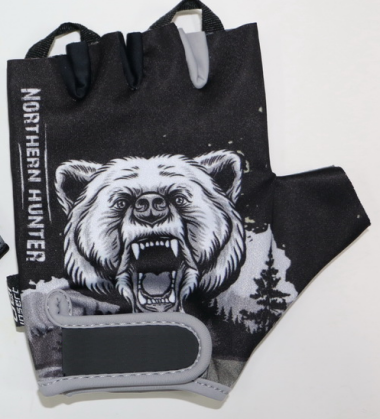 Велоперчатки подростковые "Добрый мишка", гелевые вставки (M) (VG957NotHunterM) #0