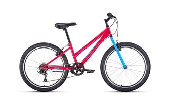 ALTAIR MTB HT 24 low (24" 6 ск. рост 14") 2019-2020, розовый/голубой, RBKT01N46004