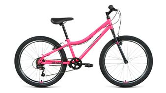 ALTAIR MTB HT 24 1.0 (24" 6 ск. рост 12") 2020-2021, розовый/серый