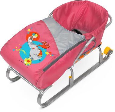 Матрасик (сиденье мягкое) для санок с попоной Ника "Девочка и слон" СС3-1 #0