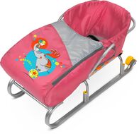 Матрасик (сиденье мягкое) для санок с попоной Ника "Девочка и слон" СС3-1