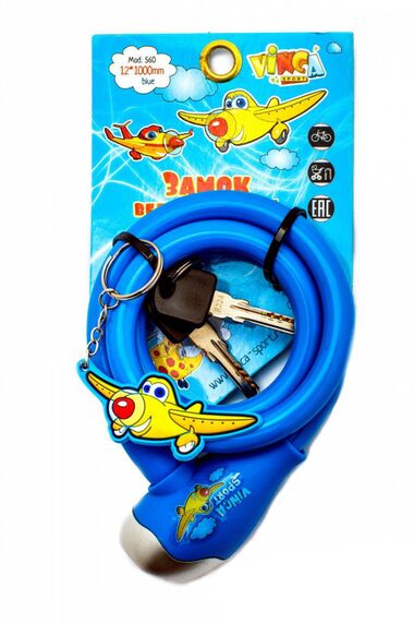 Замок велосипедный детский c брелоком #0