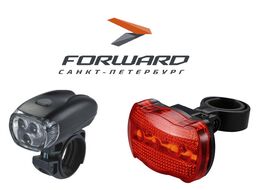 Фонари, комплект (LED перед.+зад.) JY-566, блистер